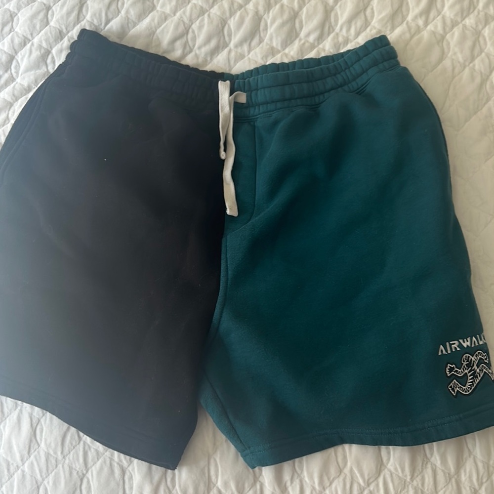 Blue and black air walk shorts